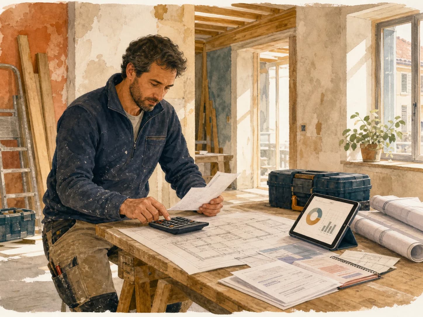 Comptabilité artisan BTP : TVA, factures et suivi de chantier